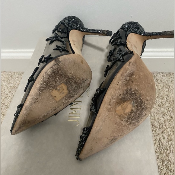 Jimmy Choo Lisha 100 sparkly star studded heels - Picture 3 of 5